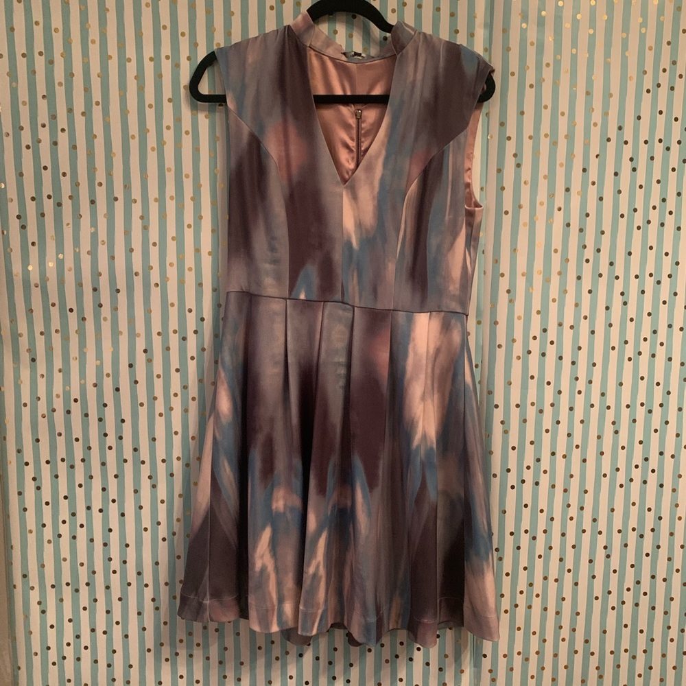 BRAND NEW NEVER WORN ILLUSION PLEATED DRESS